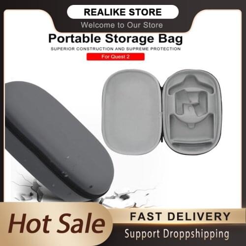 For Oculus Quest 2 VR Gaming Headset Protective Cover Shell Portable Storage Bag Hard Travel Carrying Case Shockproof Anti-fall