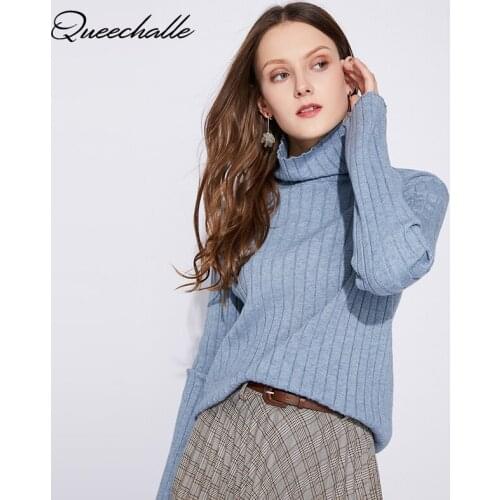 14 Colors Knitted Pullovers Autumn Half High Neck Loose Casual Sweaters Womens Solid Striped Sweater Pullover Winter Knitwear