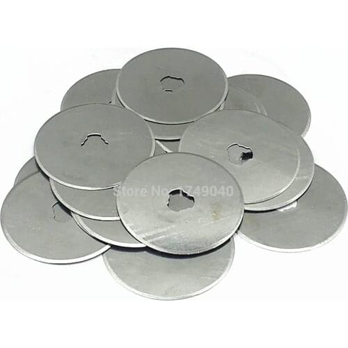 10pcs/Lot 45mm Rotary Cutter Refill Blade Sewing Quilting Photos Fabric Cutting Tools 45x8x0.3mm