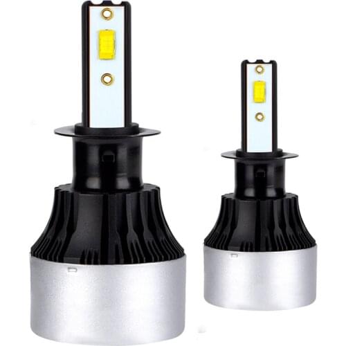 2PCS H3 single light car modified LED headlight V8 series CSP chip 60w color temperature 6000K waterproof grade IP68