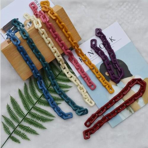 2cm*3cm Colorful Bets For lVintage Bag Chain Handle Shoulder Bag Key Chain Thick Women Chain Bag Shoulder Straps Resin material