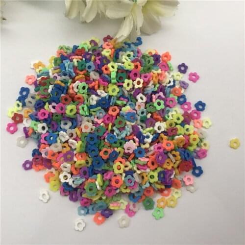 20g 5mm Mix Color Flower for Resin DIY Supplies Nails Art Polymer Clear Clay accessories DIY Sequins scrapbook shakes Craft