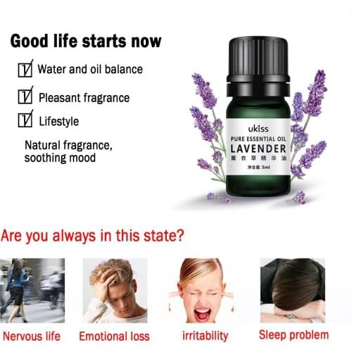 5pcs UKISS Lavender Essence Oil 5ml Facial Serum Moisturizing Moisturizing Skin