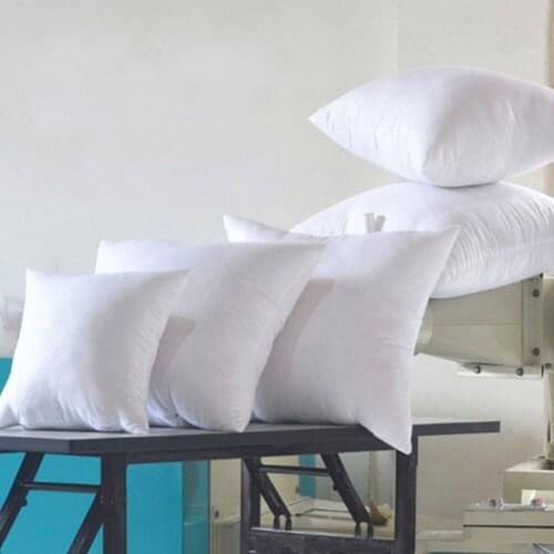 White Cushion Insert Soft for Car Sofa Chair Down Alternative Throw Pillow Core Inner Seat Cushion Filling 45cm Nonwovens Fabric