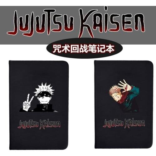 Jujutsu Kaisen Notebook Creative Black Notebook Student Journal Gojo Satoru Kawaii School Supplies Stationery Office Learning