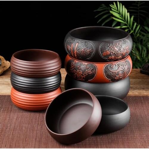 Large Stump Tea Wash Chinese Tea Set Multifunctional Plum Orchid Dragon Phoenix Tea Wash Ceramic Accessories Tea Ceremony
