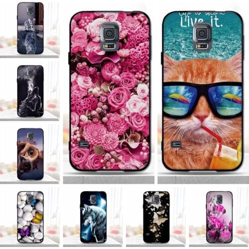 For Samsung Galaxy S5 Case Silicone Cover For Samsung S5 Case Cover black Soft TPU Coque Funda For Samsung Galaxy S5 Phone Case