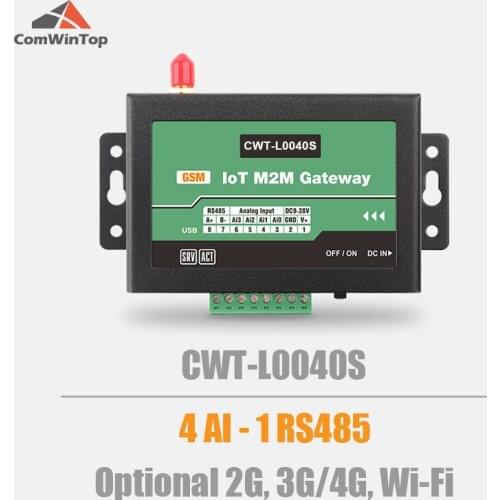 CWT-L0040S 4Ai RS485 Modbus Gprs 3G 4G Wifi Rtu Modem Iot Gateway