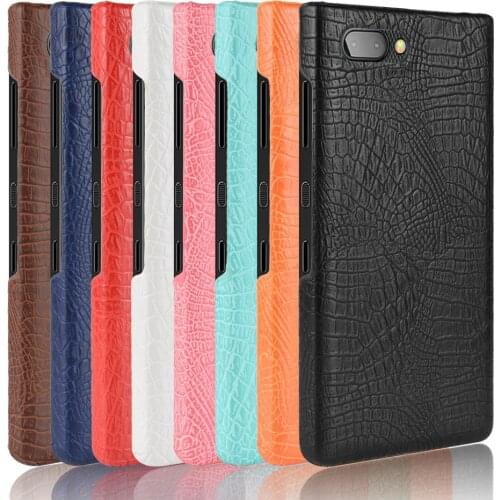 Leather Crocodile Pattern New arrival for BlackBerry Key Two BBF100 / KEY2 Case Retro Luxury Crocodile Skin Cover Phone Case