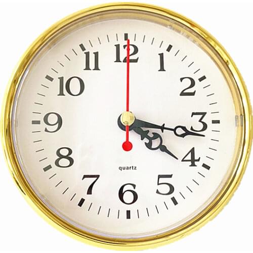 5PCS/Lot GOLD Trim 110MM Insert Quartz Clock Head DIY Desk Metal Craft Clock Accessories