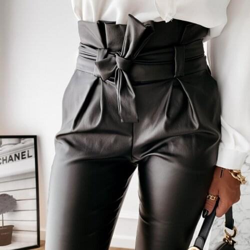 LZYVOO Women's Leather Leggings