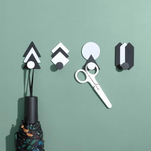 Ins Metal Decor Hooks Keys Holder Hanger Kitchen Office Accessories Tower Hanger Wall Hooks Behind Door Coat Clothes Hat Hooks