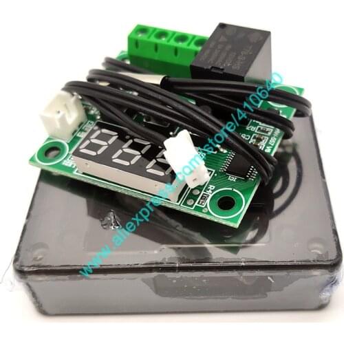 W1209 Waterproof DC12V Micro Thermostat High Precision Digital Display Board Temperature Control Switch With Case -50 to to 110