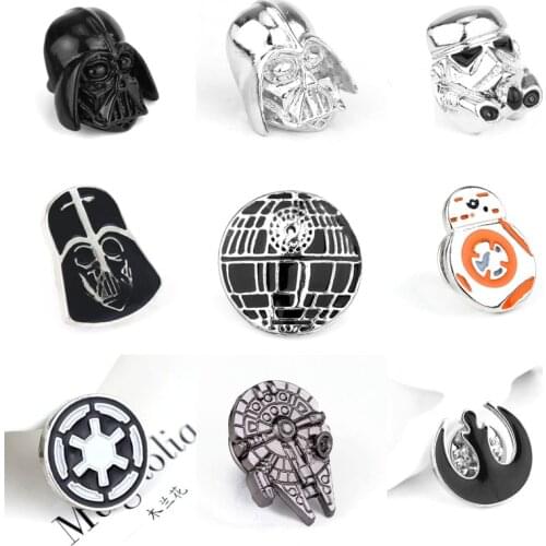 Unisex Brooch Pin Stormtrooper/Robot Enamel Pin Alliance Falcon Badge Lapel Pin Men Women Movie Jewelry