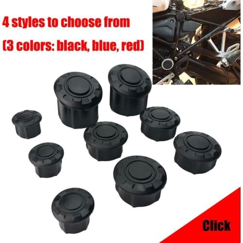 3 Color 9PCS Frame Hole Cover Caps Plug Decor For BMW R 1200GS R1200GS LC Adventure ADV 2014-2018 R1250GS 2019 Frame Cap Set