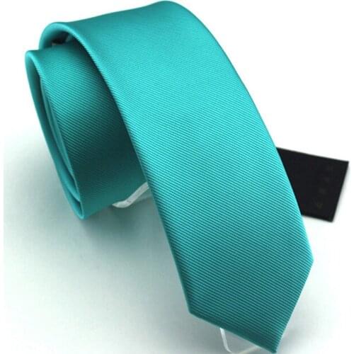 2019 Brand New Faux Silk Tie Fashion Slim Ties for Men Leisure Ties 6cm Green Ties Bright colorsTies Fashion Style With Box