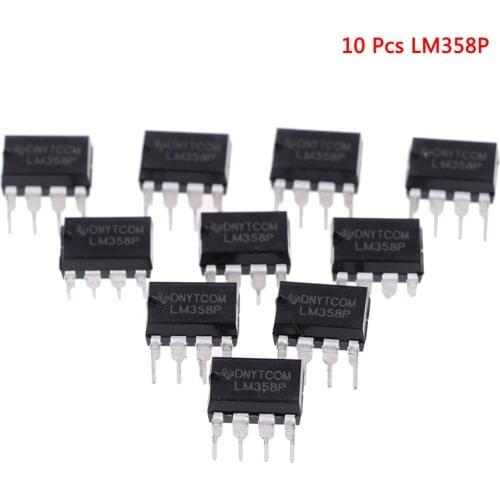 10PCS LM358P DIP8 LM358 DIP LM358N Operational Amplifier