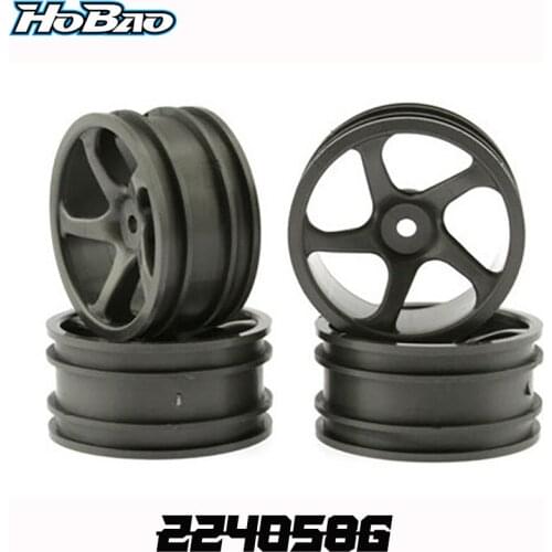 Original OFNA/HOBAO RACING 224058G WHEEL(GRAY) 4 PCS For 1/10 HYPER 10 NITRO GPX4 H4E HSP FS XRAY AE KYOSHO TOURING CAR