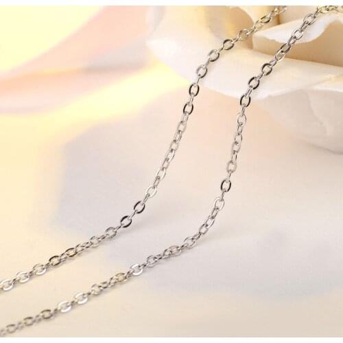 Utimtree Simple Rope Cross Chain Necklace Jewelry Wholesale 925 sterling silver Chokers Necklace Accessory for Women Gifts