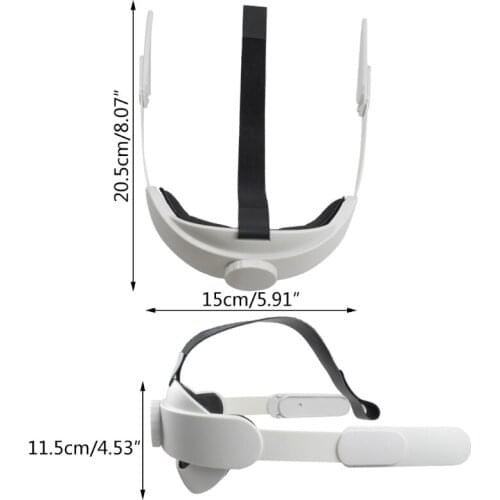VR Head Strap For Oculus Quest 2 VR Helmet Belt Adjustable Headband Head Reduced Pressure Fixing Strap