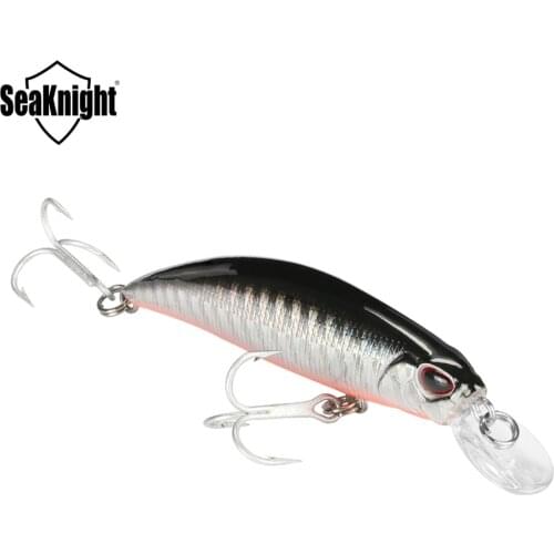 SeaKnight Minnow SK040 Sinking Lure 1PCS 9.5g 7cm 3in Mini Minnow Plastic Hard Fishing Lure 3D Fish Eyes VMC Hooks Fishing Baits