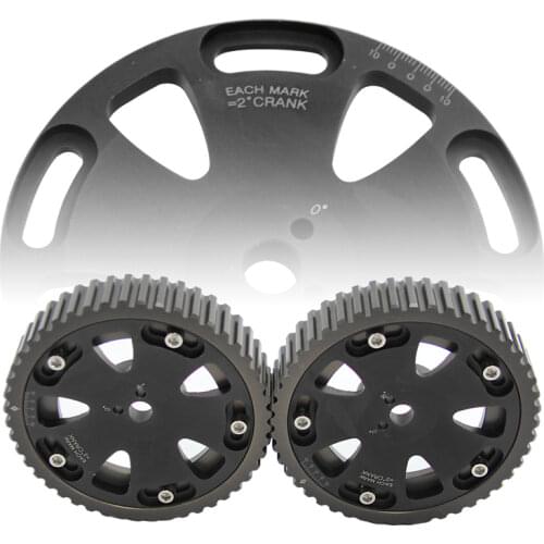 RED CAM GEARS Pulley KIT for MITSUBISHI EVO 1 2 3 4 5 6 7 8 9 ECLIPSE DSM 4G63 2PCS