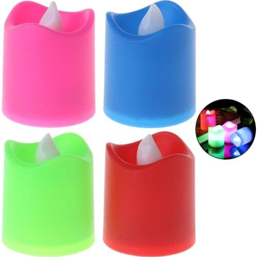 LED Electric Candles Battery Operated Flickering Smokeless Flameless Candle Wedding Party Home Decor Romantic