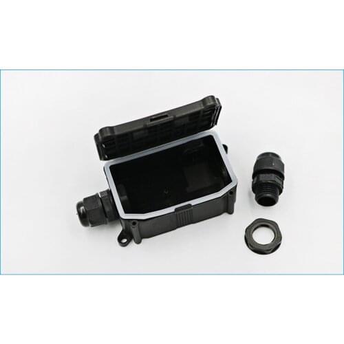 Waterproof IP66 Plastic Black Cable Wire Connector Gland Electrical Junction Box Can Be Used For Underwater Lights