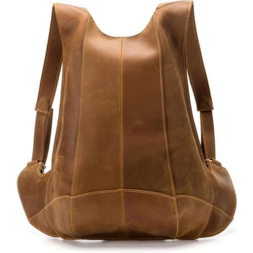 MAHEU Women Backpack Leather Shoulder Anti-theft Back Zipper Ipad Phone Pocket Pouch Business Bag Travel Backpack Male Female