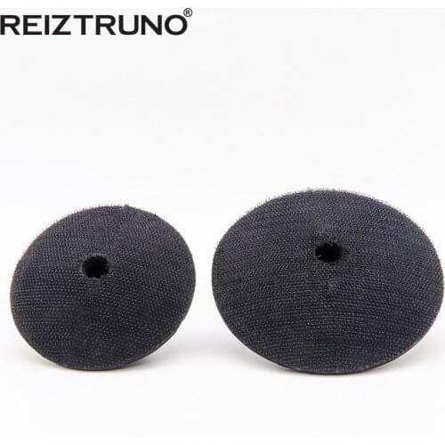 Reiztruno 3"/4"convex Rubber Back Holders with M14 or 5/8"-11 Copper thread for Convex diamond polishing pads,Velcro tape