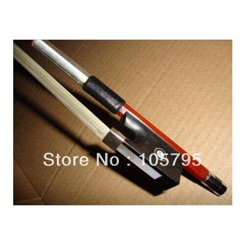 10pcs brazil wood violin bow 4/4 with nickel copper amounted ebony frog