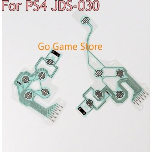 10PCS for PS4 Controller Green Conductive Film Keypad flex Cable JDS 001 030 040 050 Replacement Button Ribbon Circuit Board