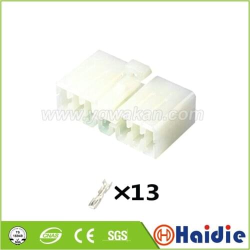 2sets KET auto 13pin electrical housing plug MG 610216 13way plastic female socket connector with pins MG610216