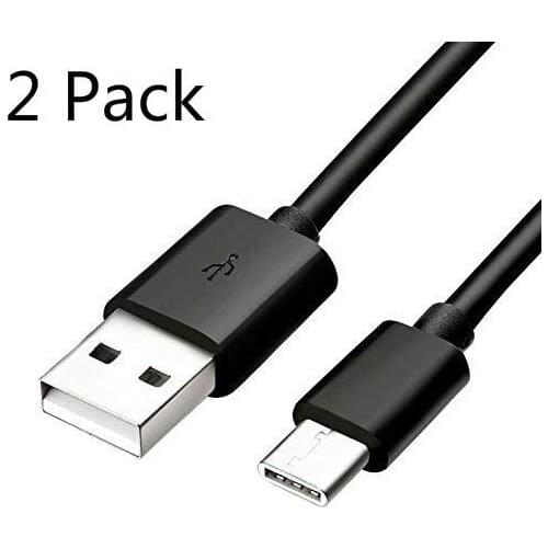2 Pack USB-C Type C USB C Sync Data Transfer Charger Power Cable Cord for GoPro Hero5 Hero 5 Series Camera (Black-USB 2.0)