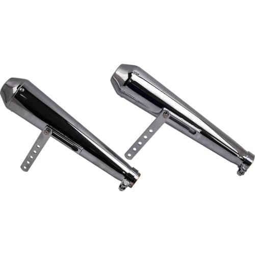 2PCS Retro Universal Motorcycle Exhaust Pipe Muffler Motorbike Antiqued Exhaust Silencers for YL956S 44 41 38 36mm