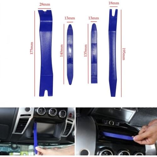 4Pcs Portable Auto Car Radio Panel Door Clip Panel Trim Dash Audio Removal Installer Pry Kit Repair Tool Pry Tool Hand Tools