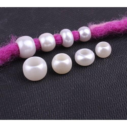 50 Pcs/set Braid Pearl Jewelry Beaded Wig Braided Braid Accessories Beaded African Braid Decorative Beaded Headdress Hair Buckle