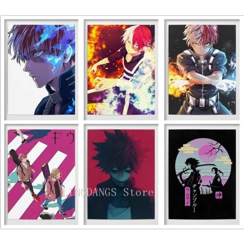 5d Diy Diamond Painting Modular Anime Shoto Todoroki Posters My Hero Academia Diamond Mosaic Embroidery Cross Stitch Home Decor