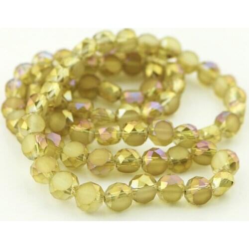 8mm AAA Top Crystal Flat Round Faceted Beads AB Color 710pcs/lot Fit Jewelry DIY Making