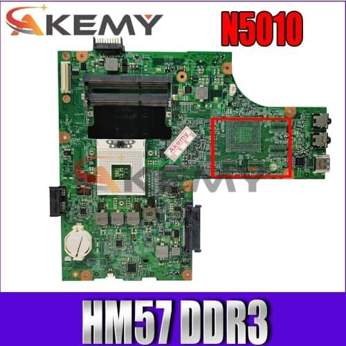 Akemy CN-0Y6Y56 0Y6Y56 For dell Inspiron N5010 Laptop Motherboard HM57 DDR3 Socket pga989 48.4HH01.011 Main board