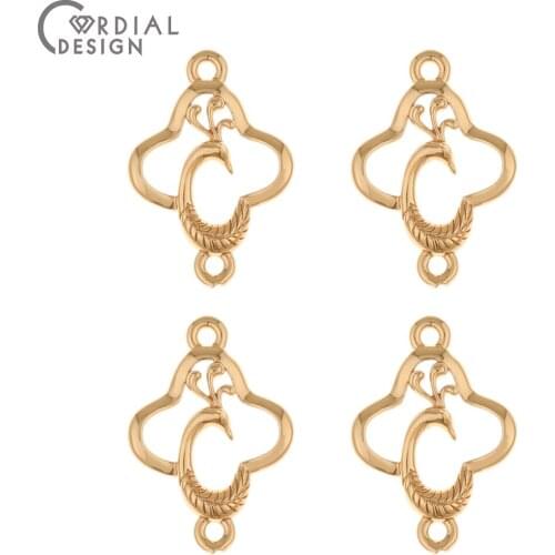 Cordial Design 100Pcs 13*18MM Earrings Accessories/DIY Connectors/Copper/Charms/Hand Made/Pendant/Jewelry Findings & Components