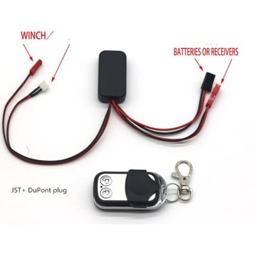 Automatic Winch and Wireless Remote Controller Receiver kit For 1:10 RC Crawler Car Axial RC Car RC4WD TRX4 SCX10