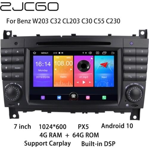 Car Multimedia Player Stereo GPS DVD Radio Navigation Android Screen for Mercedes Benz C class W203 C32 CL203 C30 C55 C230