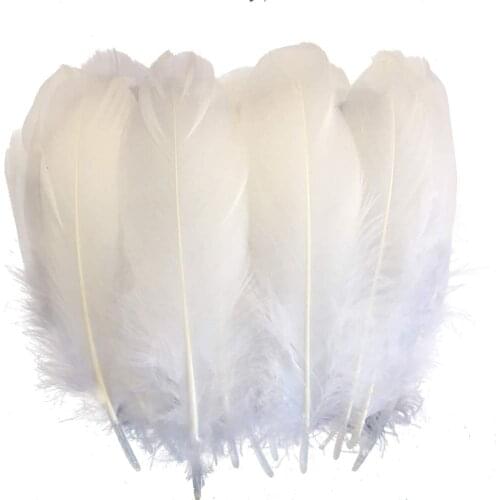 White Goose Nagoire Loose Feather 5-7"/13-18cm Goose Feathers for Crafts Clothing Accessories Feather for Jewelry Making Plumas