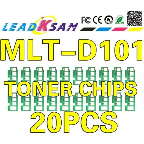 20pcs 101S chip compatible for Samsung MLT-D101S chip 101ML-2160 2165 2165 SCX3400 3405 3400F 3405W 101 toner cartridge chip