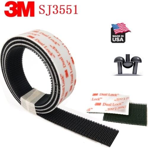 3M Dual Lock SJ3551 Black Type 400 Mushroom Reclosable Fastener Tape Bacing VHB adhesive tape 3M tape