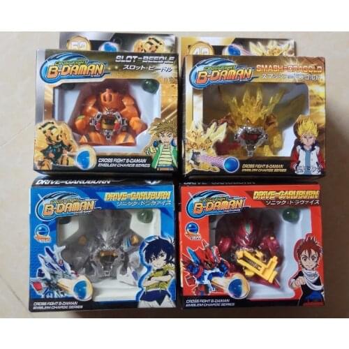 TOMY Bom Bom Action Figure DX Explosive Battle Pinball Man Es Pinball Police Thunder Blue Dragon Assembled Toy