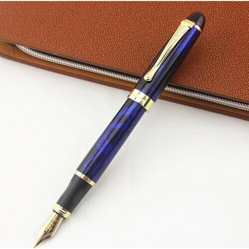 Jinhao X450 Classics Thick Body 1.0mm Bent Nib Calligraphy Pen High Quality Metal Fountain Pen Luxury Ink Gift Pens for Writing