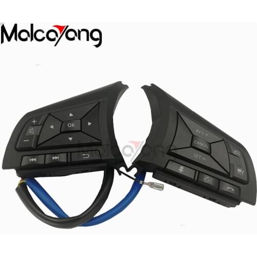 Car Cruise Control Steering Wheel Buttons Switch Black For Nissan Qashqai Serena 2017 Note 2018