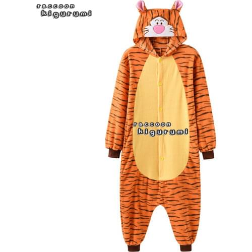 Kids Cartoon Cosplay Tiger Onesie Unicorn Pajama Children Baby Animal Halloween Sleepwear Boy Girls Raccoon Kigurumi Monkey